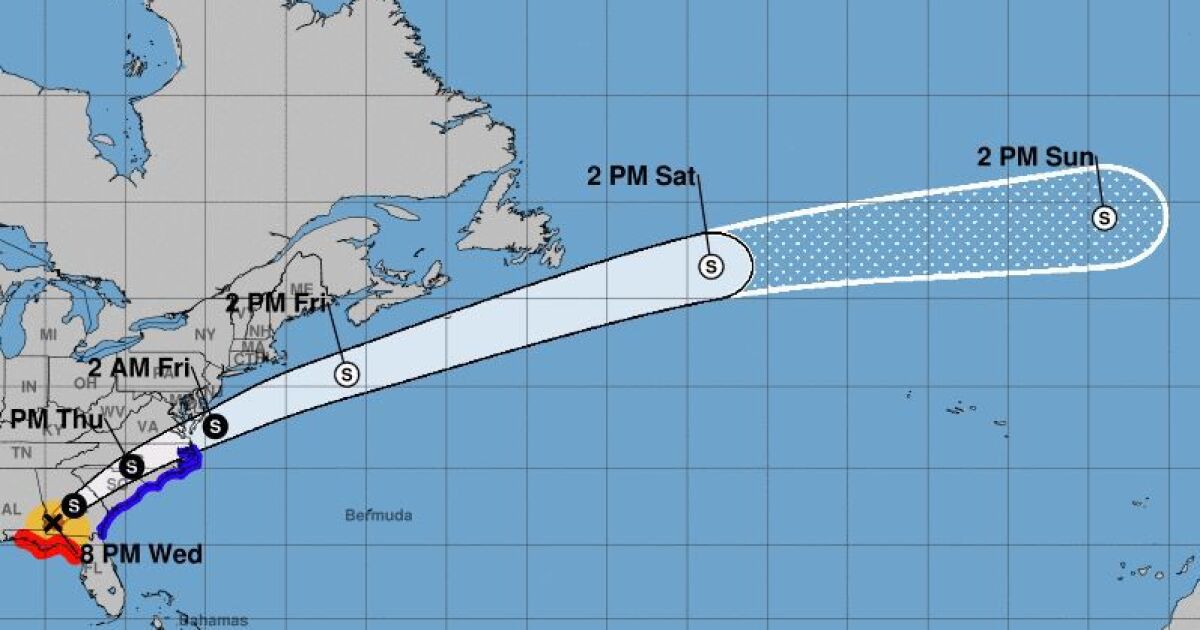 Hurricane Michael Weakens To Category 1 As It Moves Through Georgia Bainbridge Ga Map Of Hurricane Michael 2022