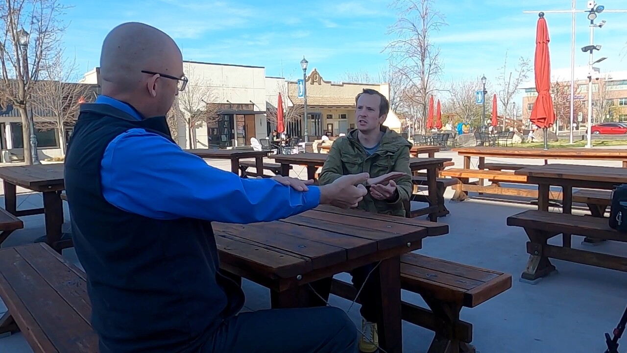 Nampa Neighborhood Reporter Keith Burrel and Caldwell Mayor Eric Phillips