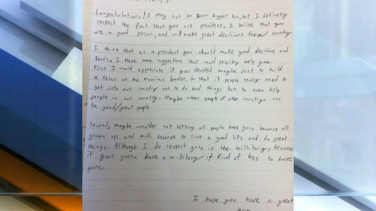 READ: 3rd- and 4th-graders write to Trump