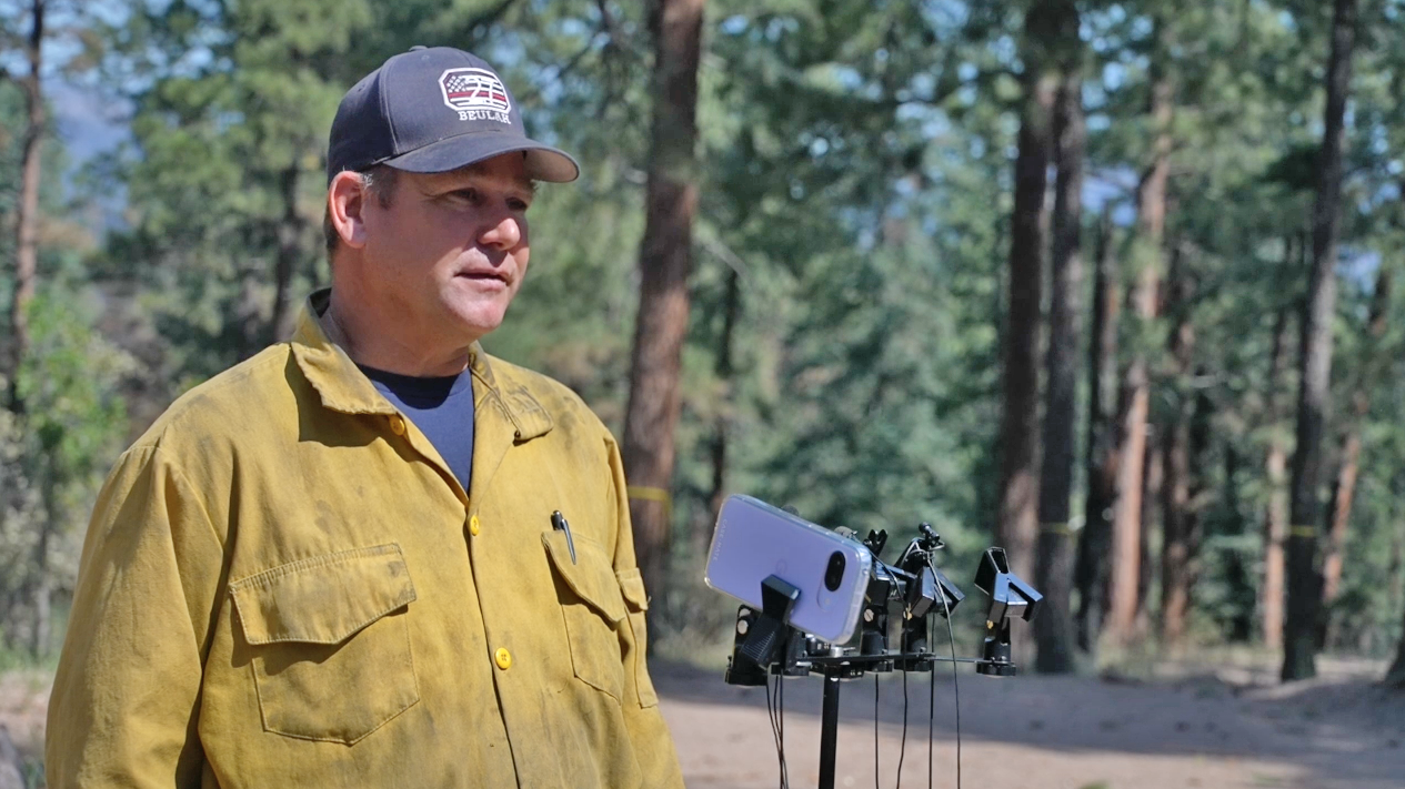 Capt. Tom Laca with the Beulah Fire Protection and Ambulance District