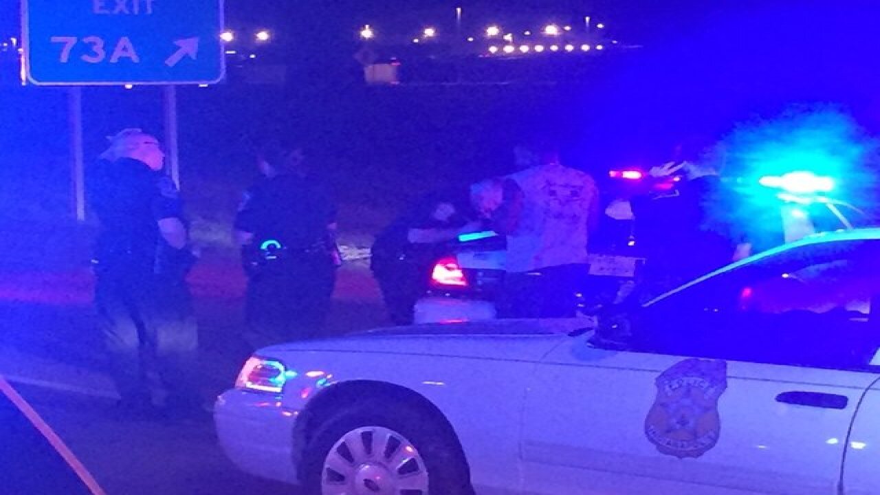 Man runs from police, drives wrong way on I-70