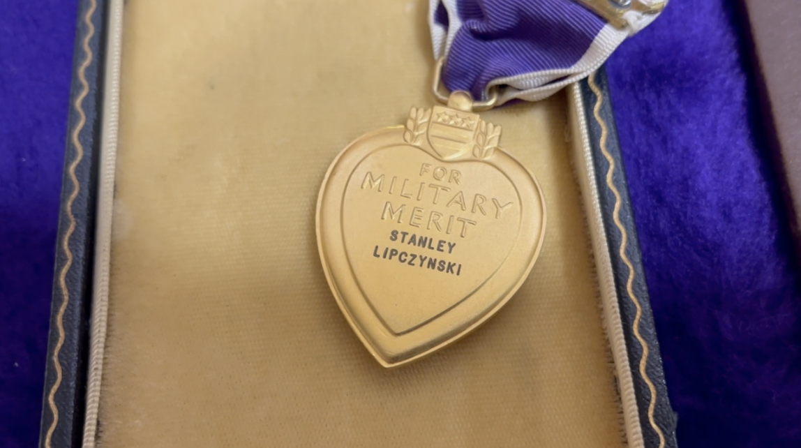 Lynn Lipczynski’s purple heart