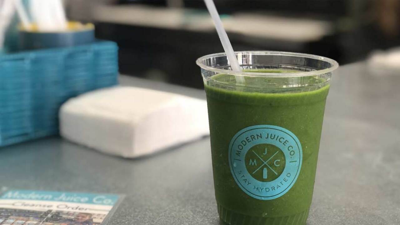 CBD oil smoothie at Modern Juice Company in Jupiter