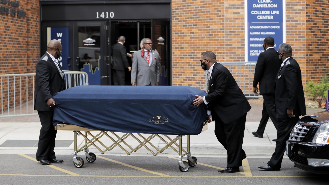 First in series of memorial services for George Floyd being held in Minneapolis