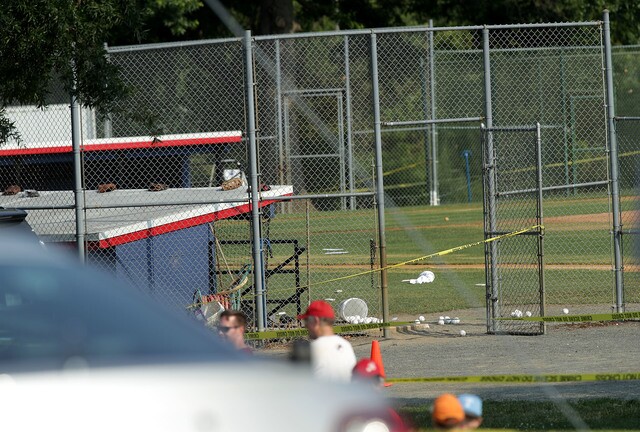 Photos: Shooting at practice for Congressional Baseball Game