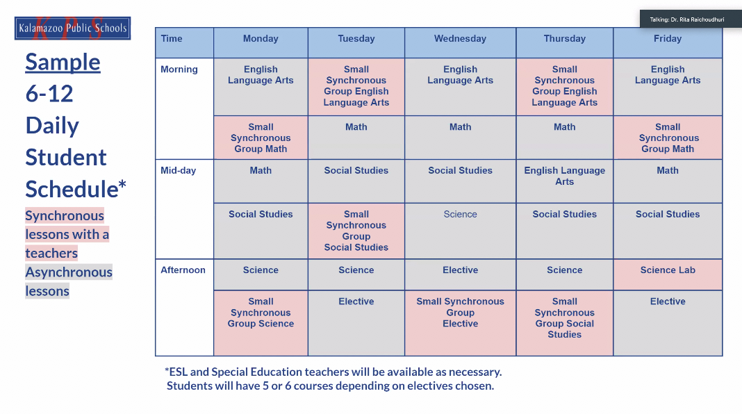 Kalamazoo Public Schools Announces Plans For 2021 2022 School Year In Town Hall Kalamazoo Public Schools Calendar