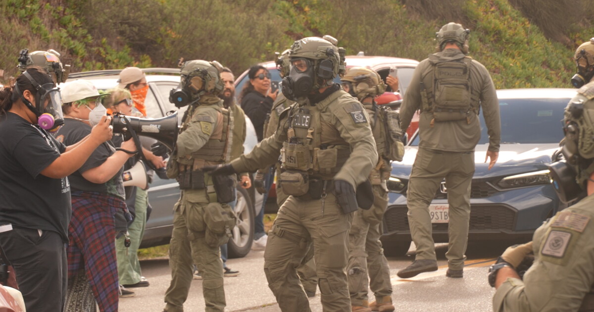 Federal agents deploy flash-bangs during ICE operation in Santa Maria