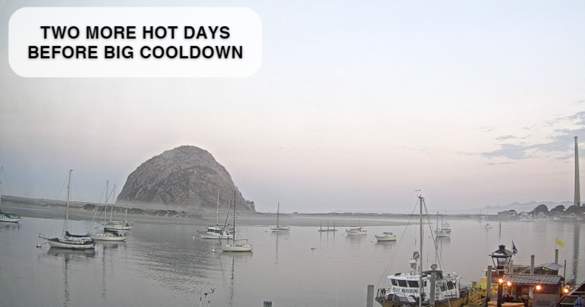 Just a few more days of intense heat before temps fall dramatically