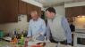 Davis teaches Mike Avery to cook