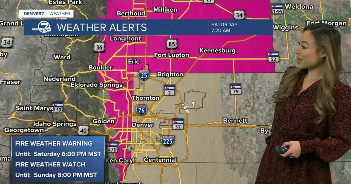 Fire danger high in Colorado this warm, dry, breezy weekend