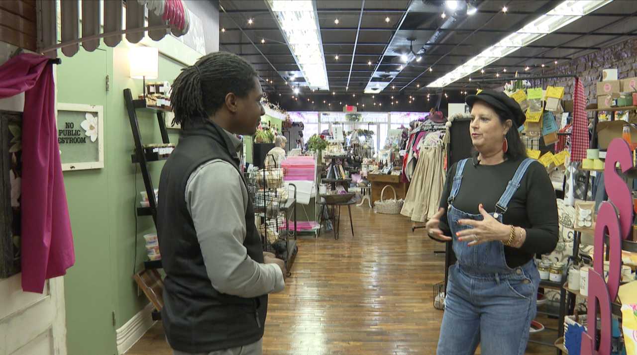 two shot with business owner in okmulgee