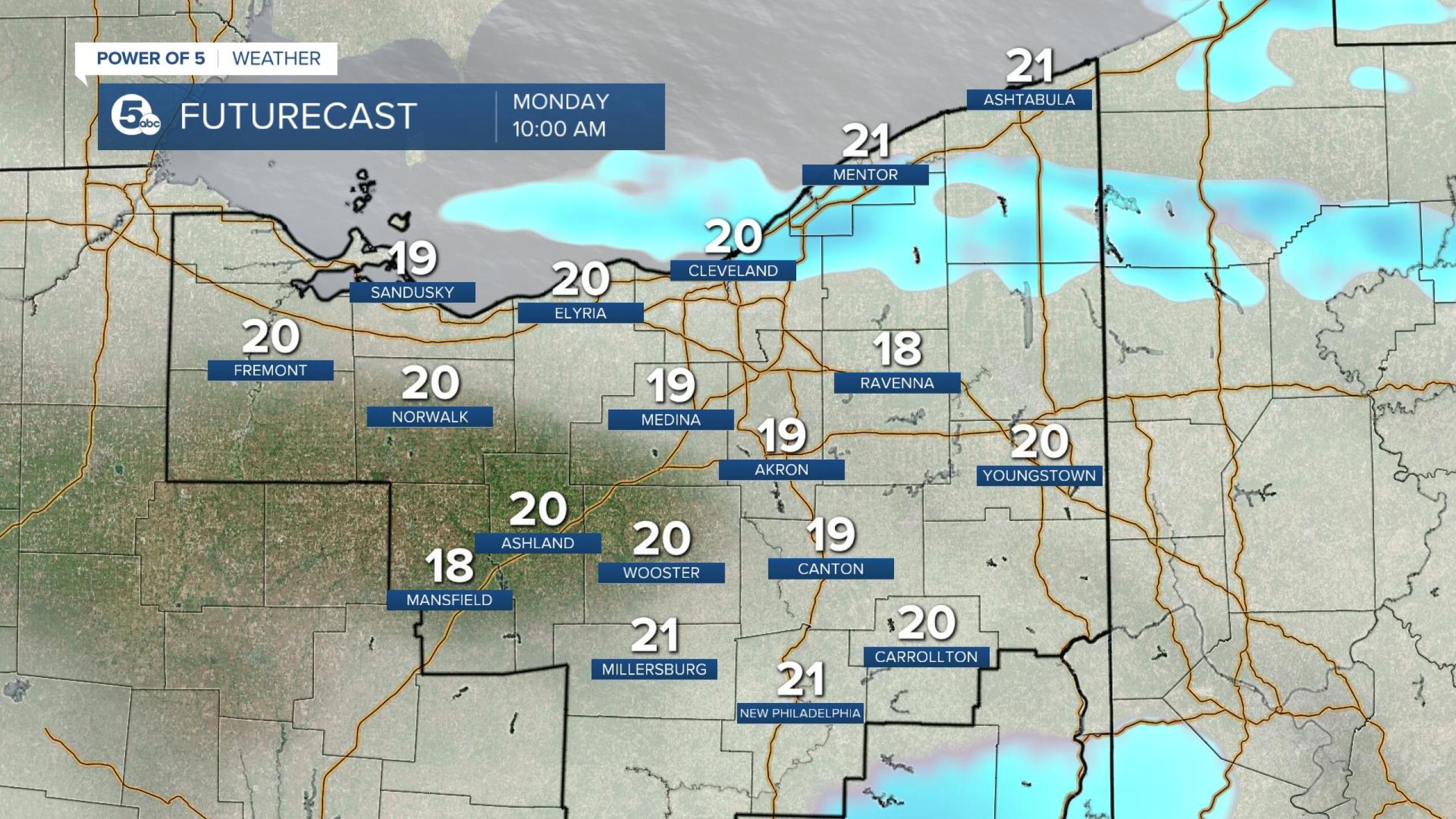 Expect some accumulating snow into Tuesday morning