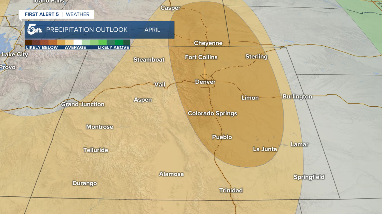 Precipitation outlook for April