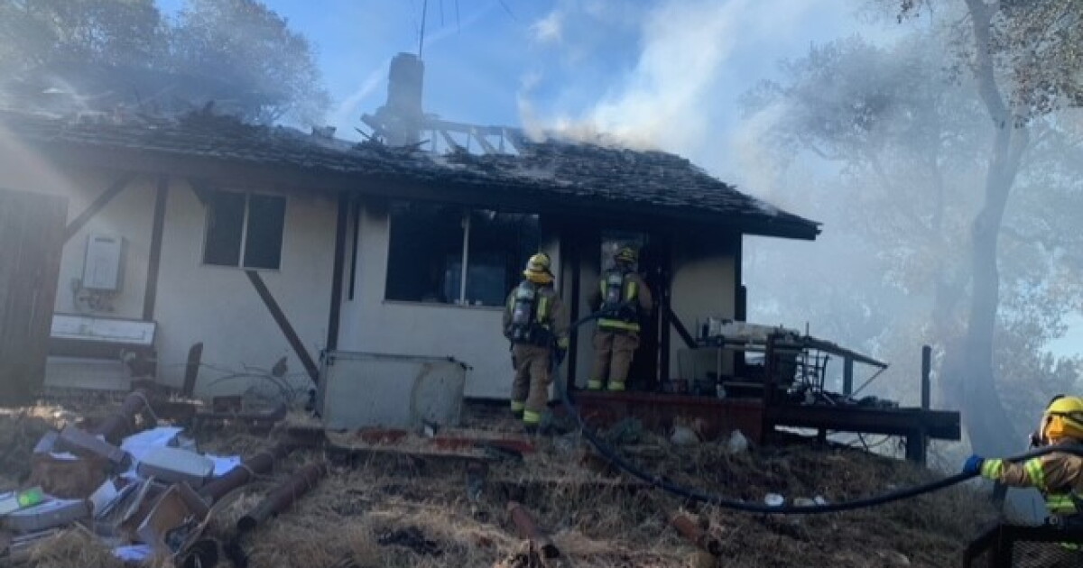 Structure fire in Atascadero leaves one resident with burn injuries