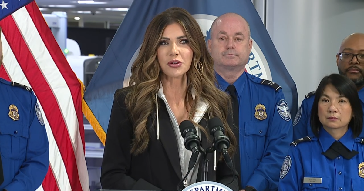 Homeland Security Secretary Kristi Noem awards bonus checks to select TSA agents