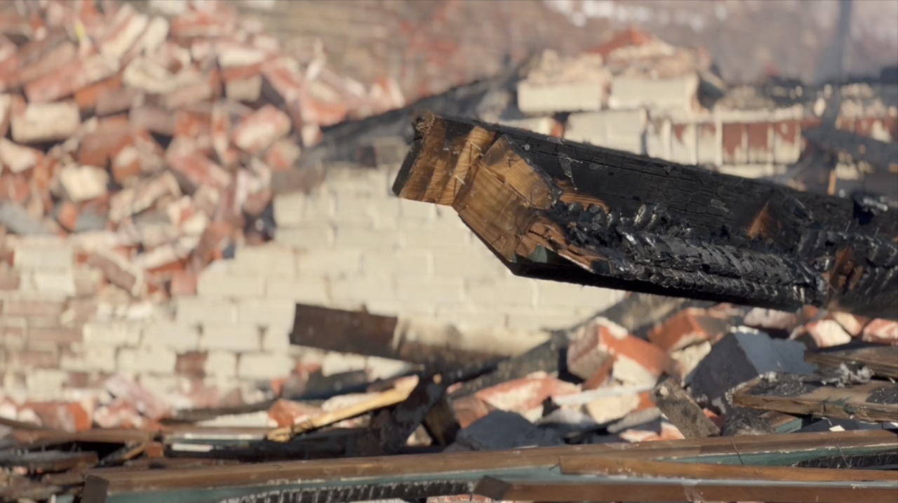 collapsed wood