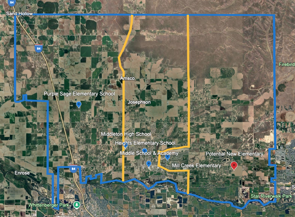 Boundary Lines for Middleton School District 