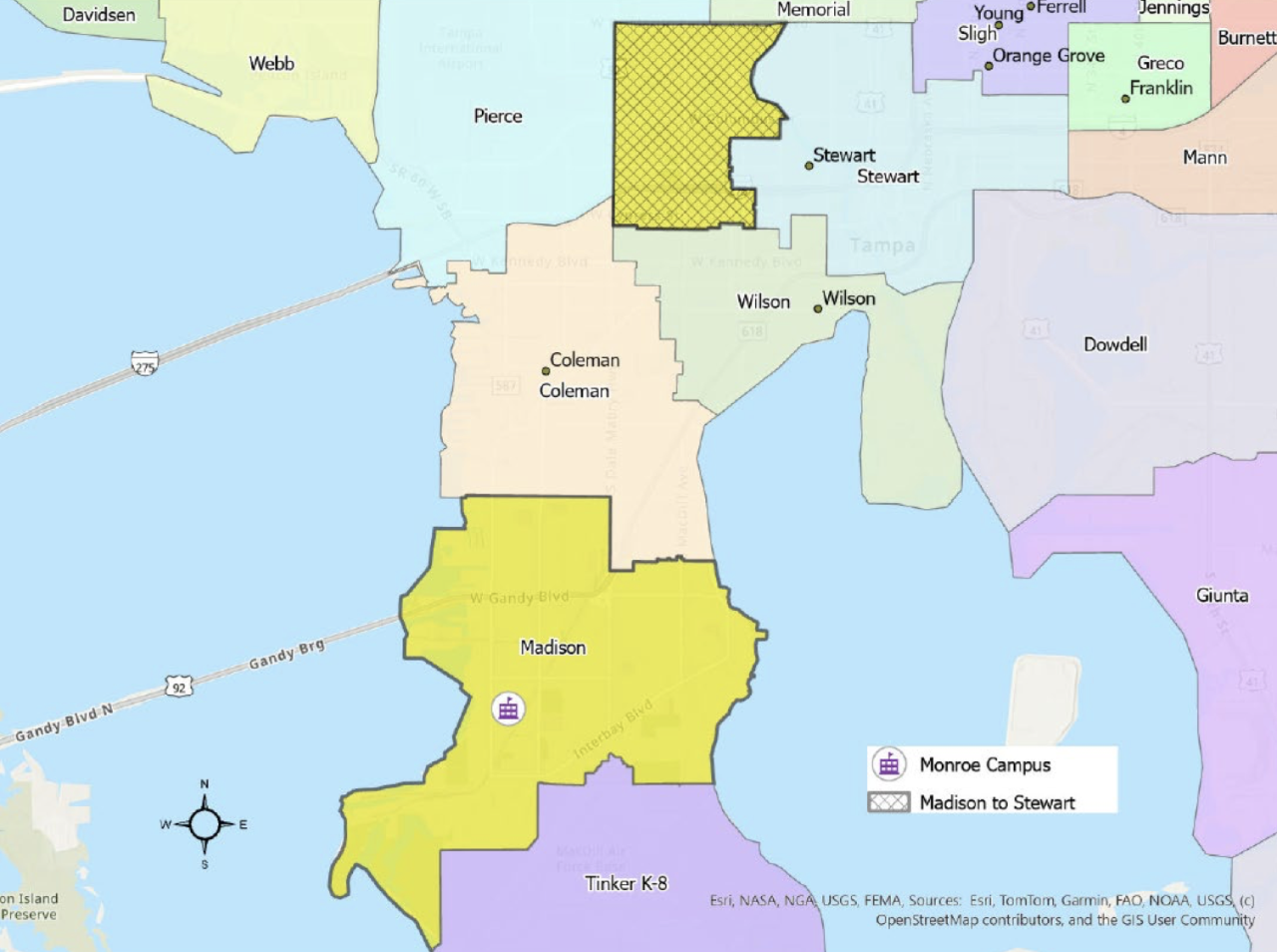 Madison Middle School is currently operating at under 60% capacity.