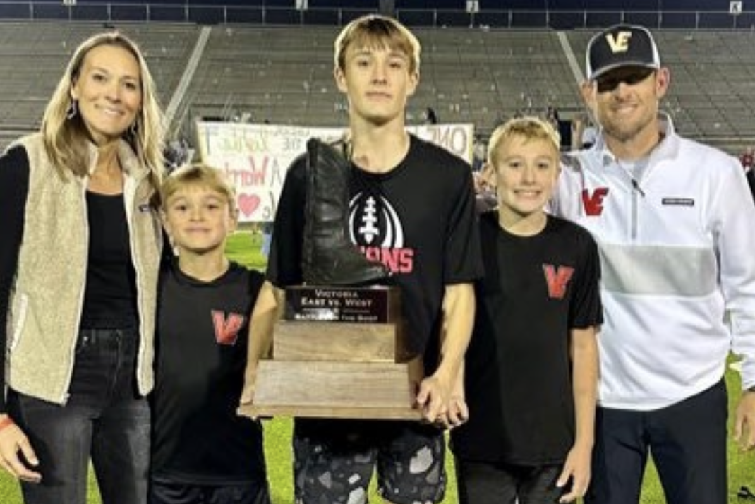 Reeve and his family at Victoria East