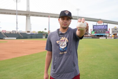 Dustin Saenz at Whataburger Field