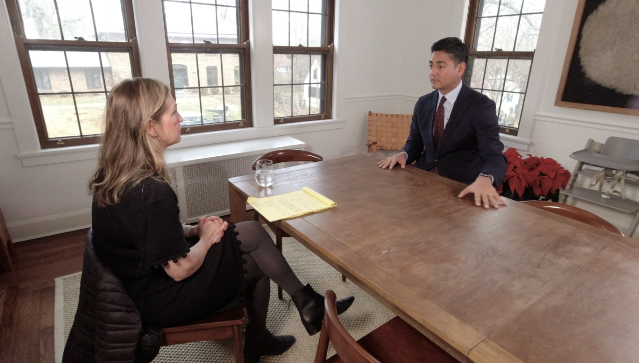 WCPO Reporter Paula Christian sits down with Mayor Elect Aftab Pureval on Dec. 10.