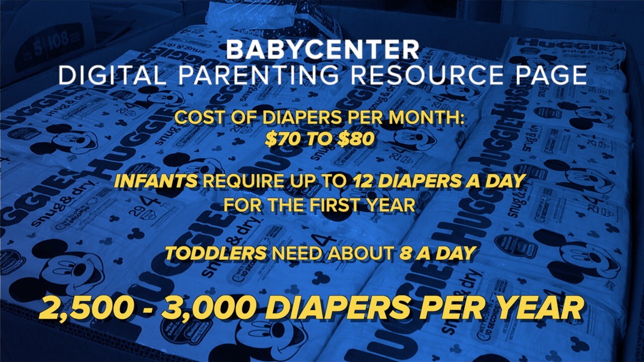 Bottoms Up Diaper Bank  Helping single mothers provide diapers for their  children