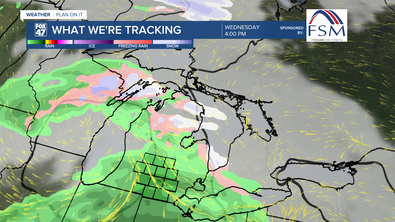 Uniform Precipitation Expected Wednesday