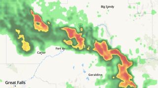 Radar at 3:50 pm on May 13, 2026