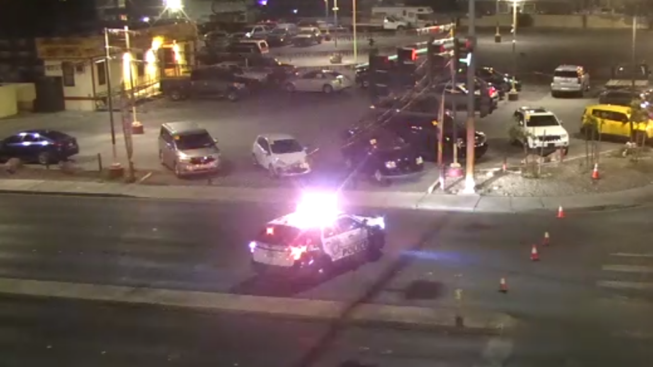 LVMPD investigates pedestrian death on Lamb Boulevard and Tonopah Avenue