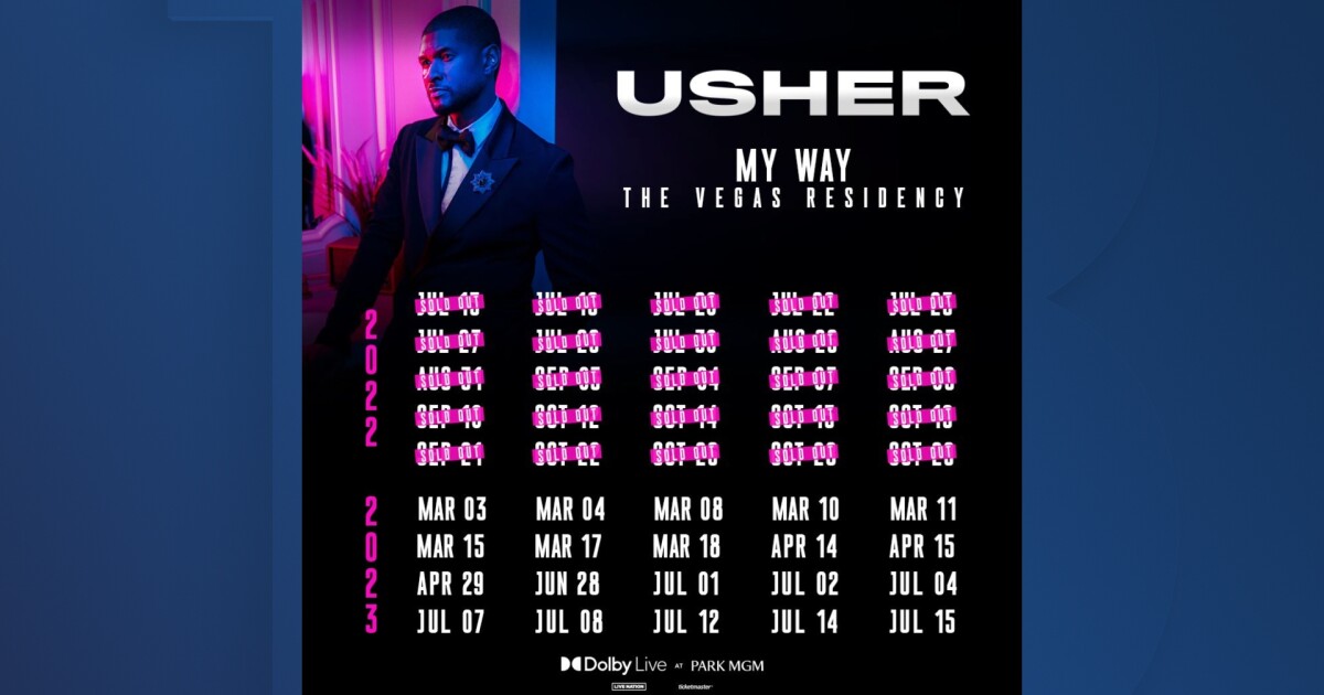 usher tour dates 2022