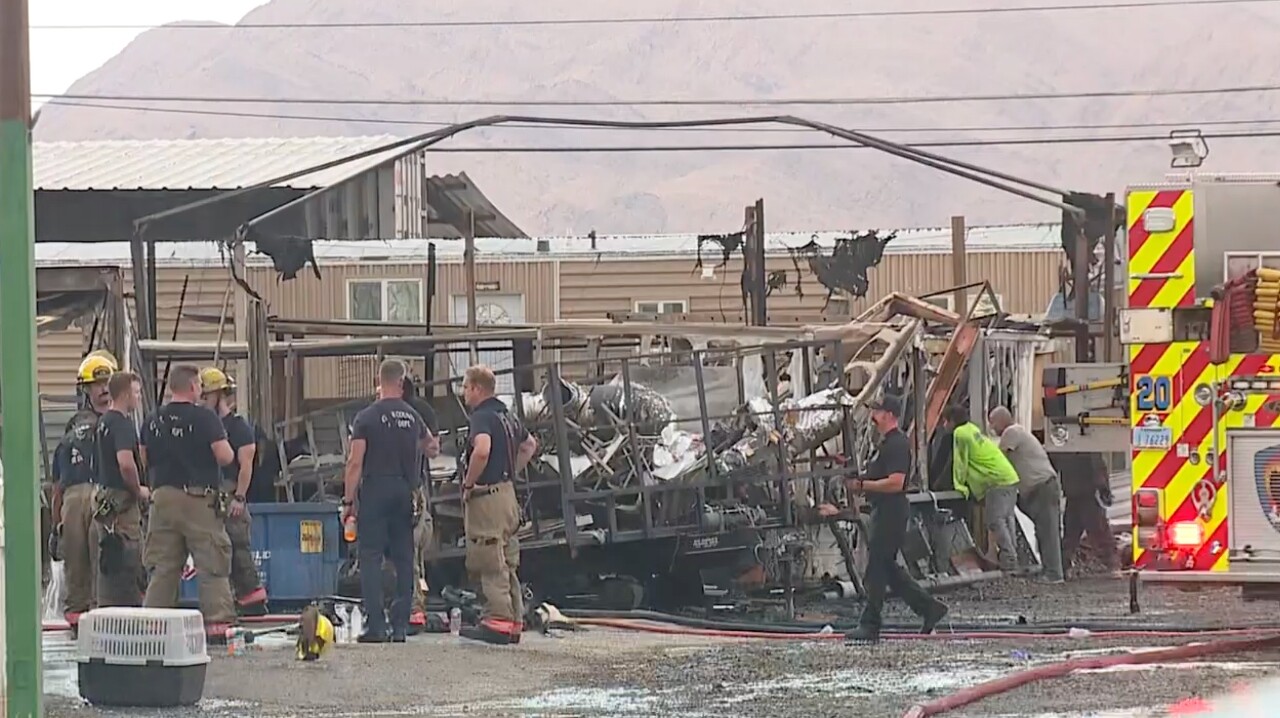 Fire at Nellis Farms
