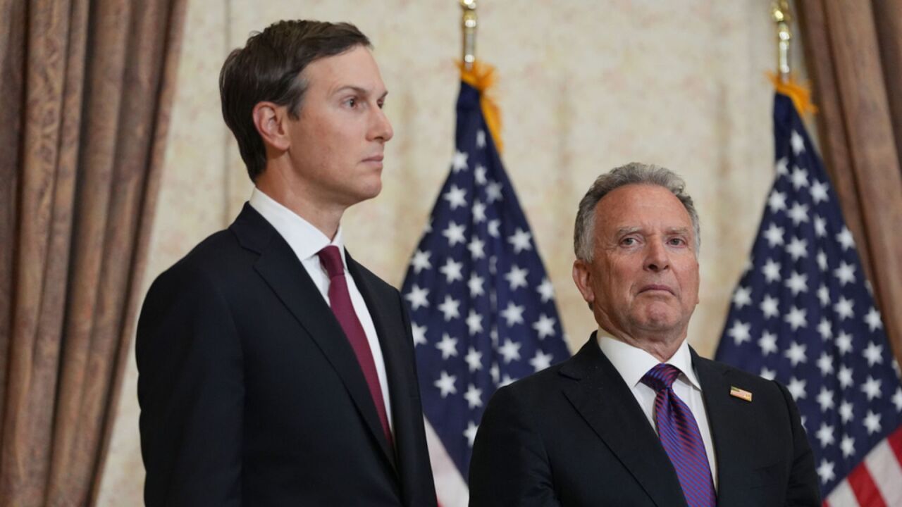 Jared Kushner, left, and Steve Witkoff.