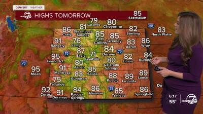 Statewide Highs for Wednesday