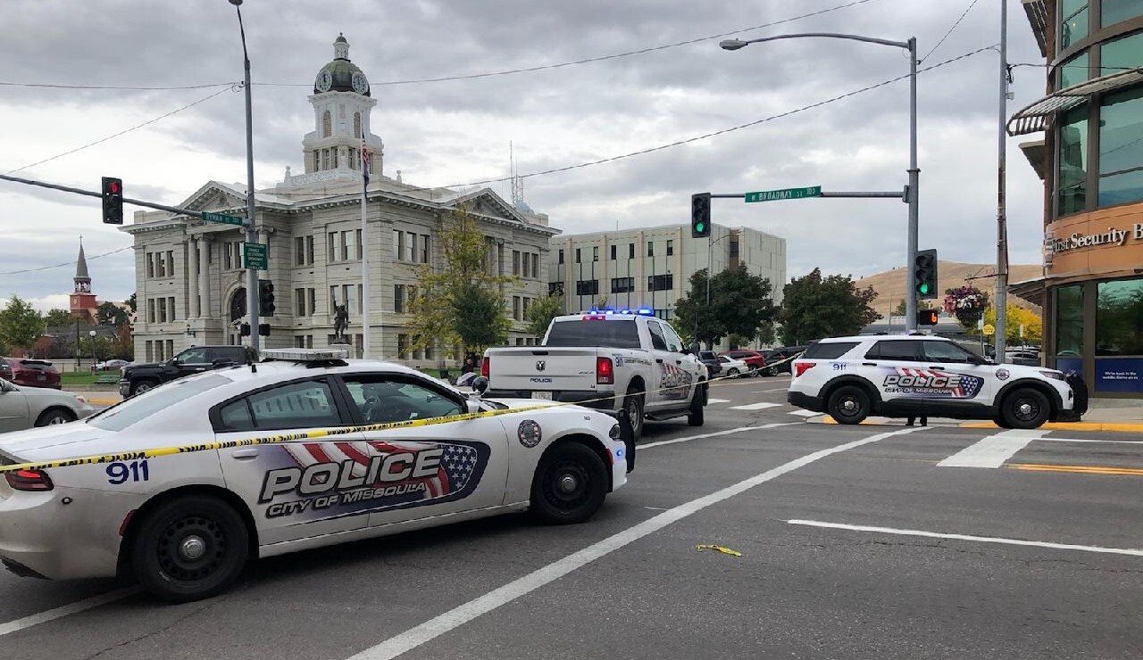 downtown Missoula police activity