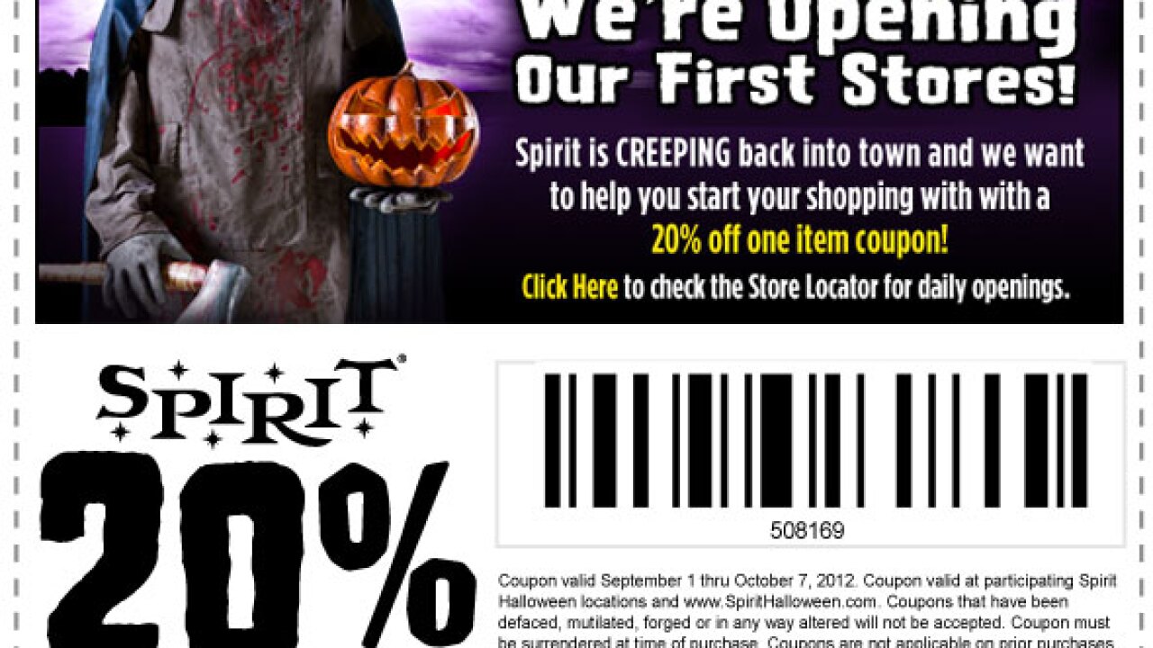 Deal of the Day: Get 20% off 1 Item at Spirit Halloween