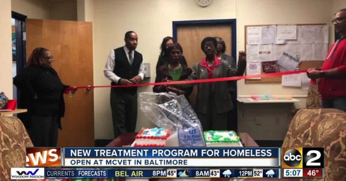 Baltimore Homeless Services Program Treatment program to help Baltimore's homeless