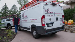 Olson Plumbing and Heating is preparing to get to work on a heating maintenance check 