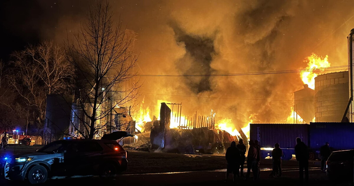 Multiple agencies respond to grain elevator fire overnight in Lathrop - Vimarsana News