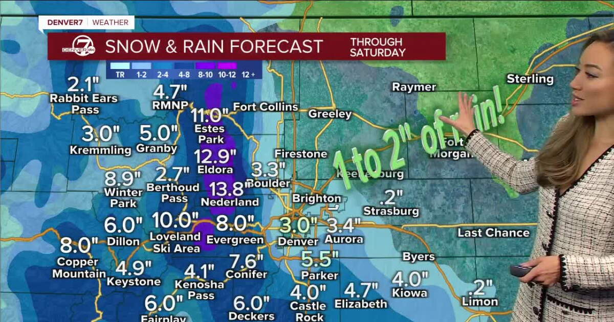 A super-soaker of a storm Saturday for Colorado - Vimarsana News