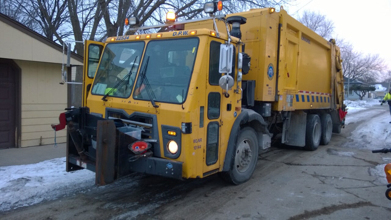 Milwaukee garbage pickup suspended during extreme winter weather