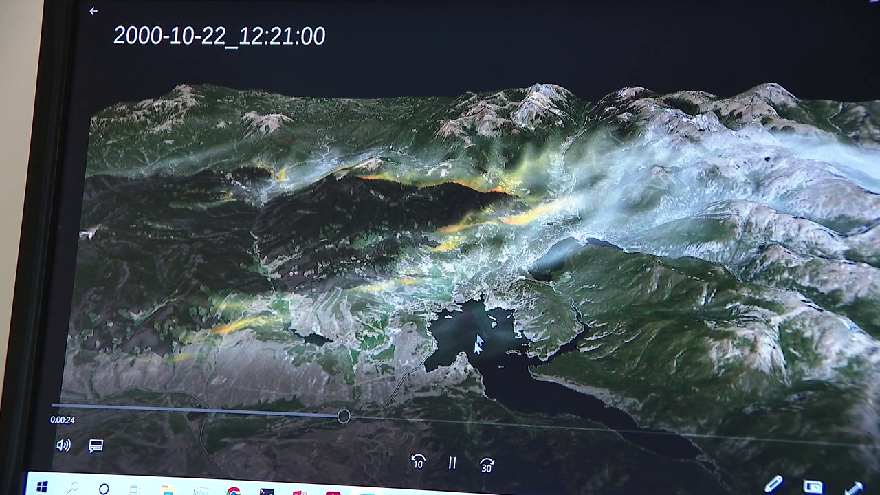 Projections of the East Troublesome Fire