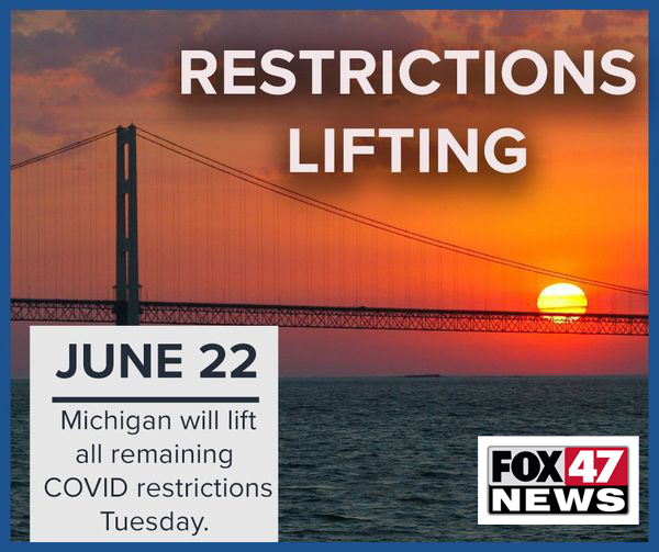 COVID-19 restrictions lifting in Michigan