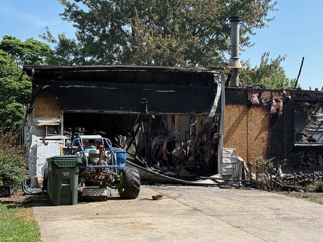 Damaging house fire in Green