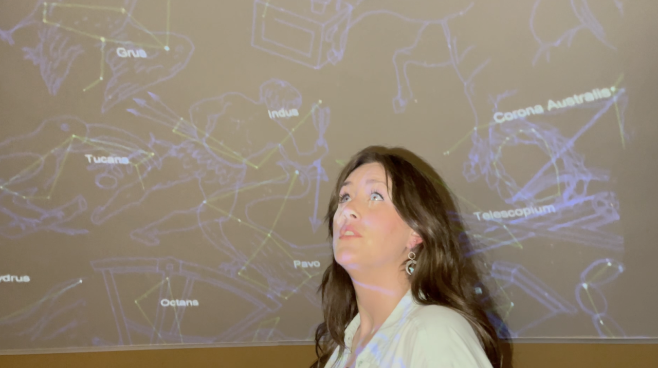 Brianna Beller is the director of UM's planetarim, which is raising money for a new projector.