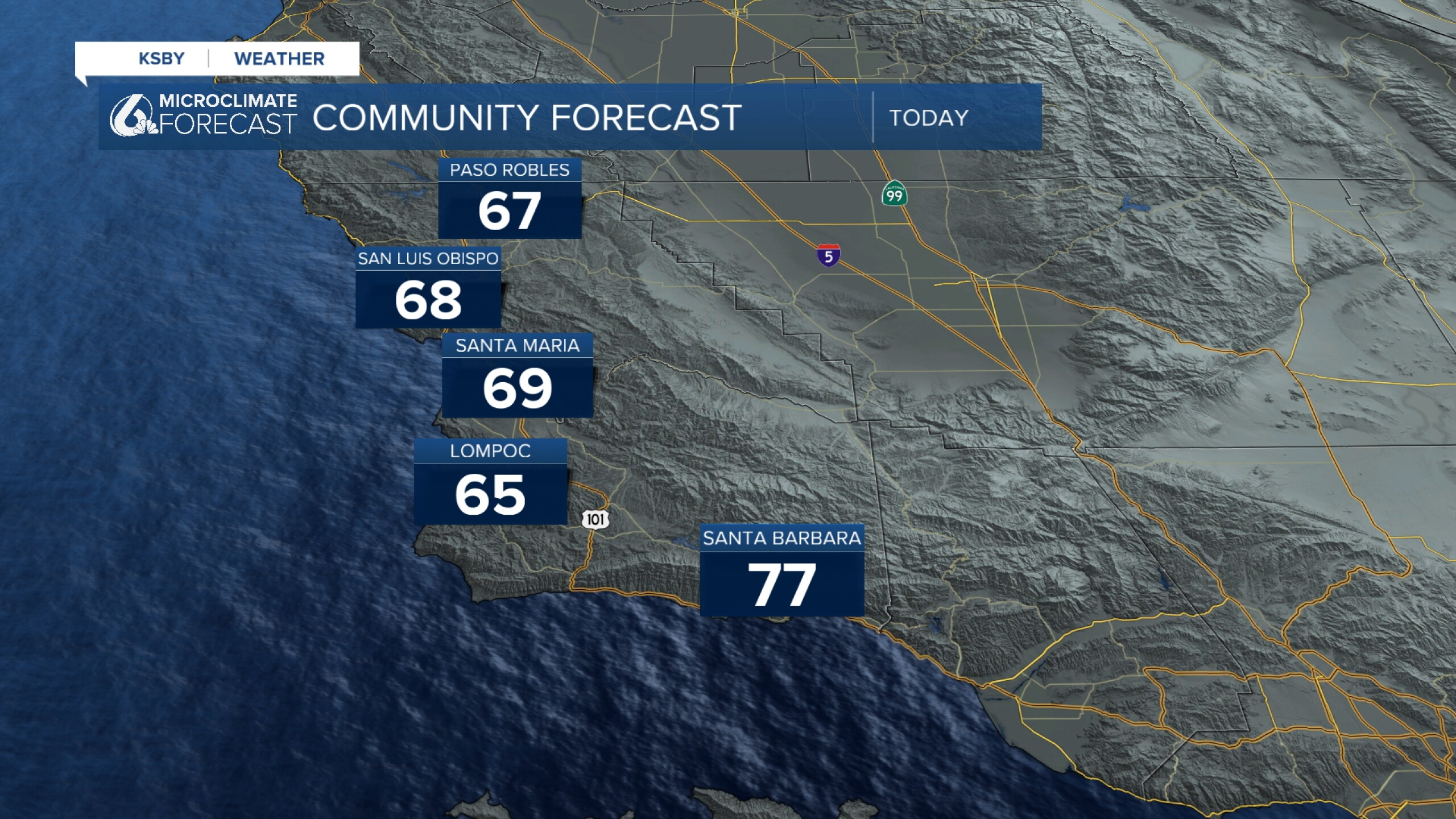 Slightly cooler weather kicks off the week, with late week warming expected