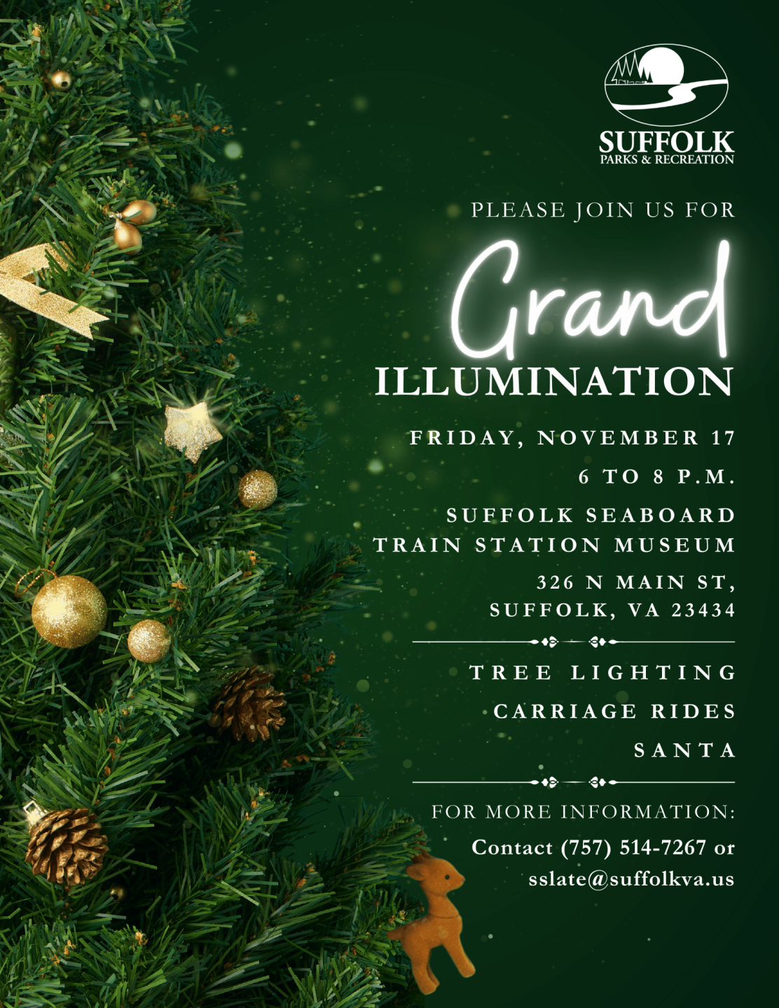 Carriage rides, Santa to be at Suffolk tree lighting Nov. 17