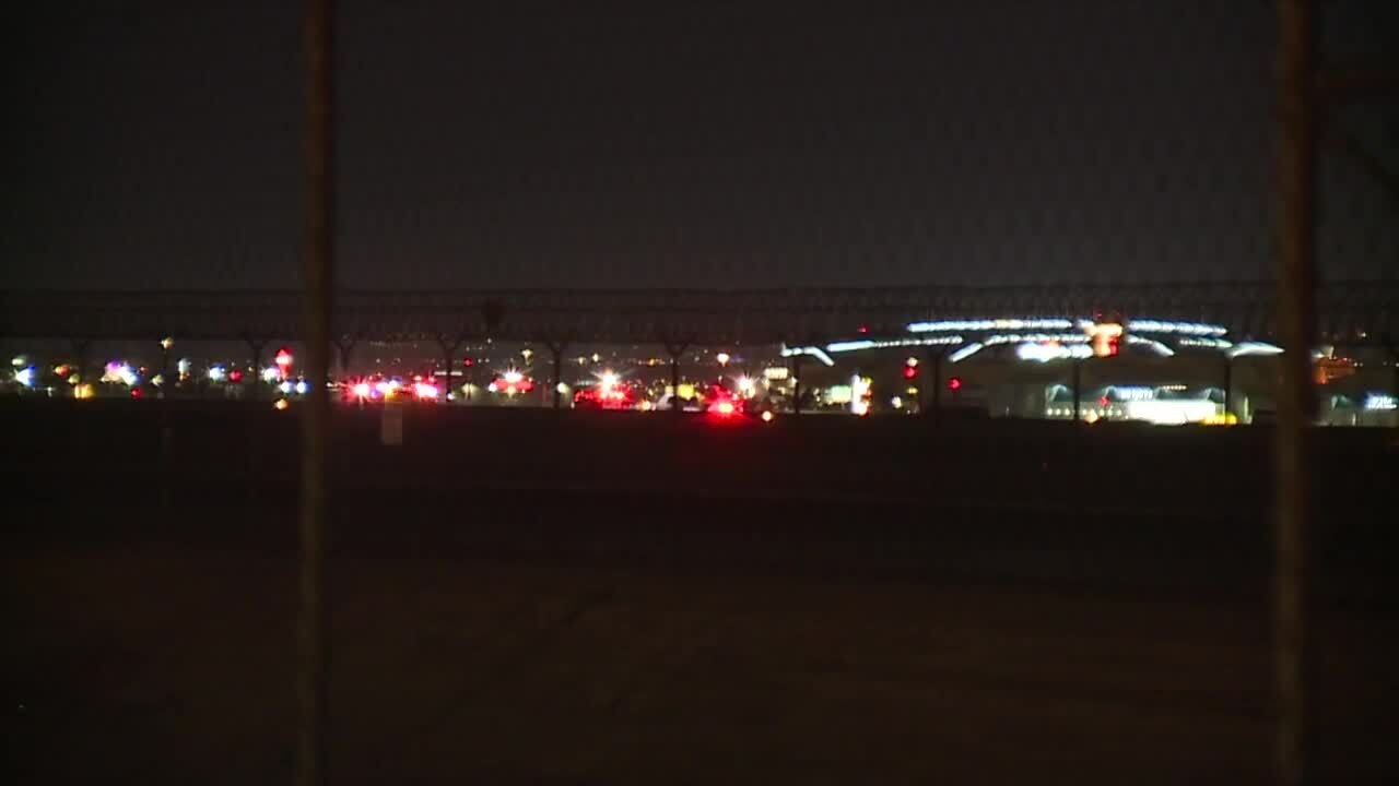 Plane skids off runway at Harry Reid International Airport, no injuries reported