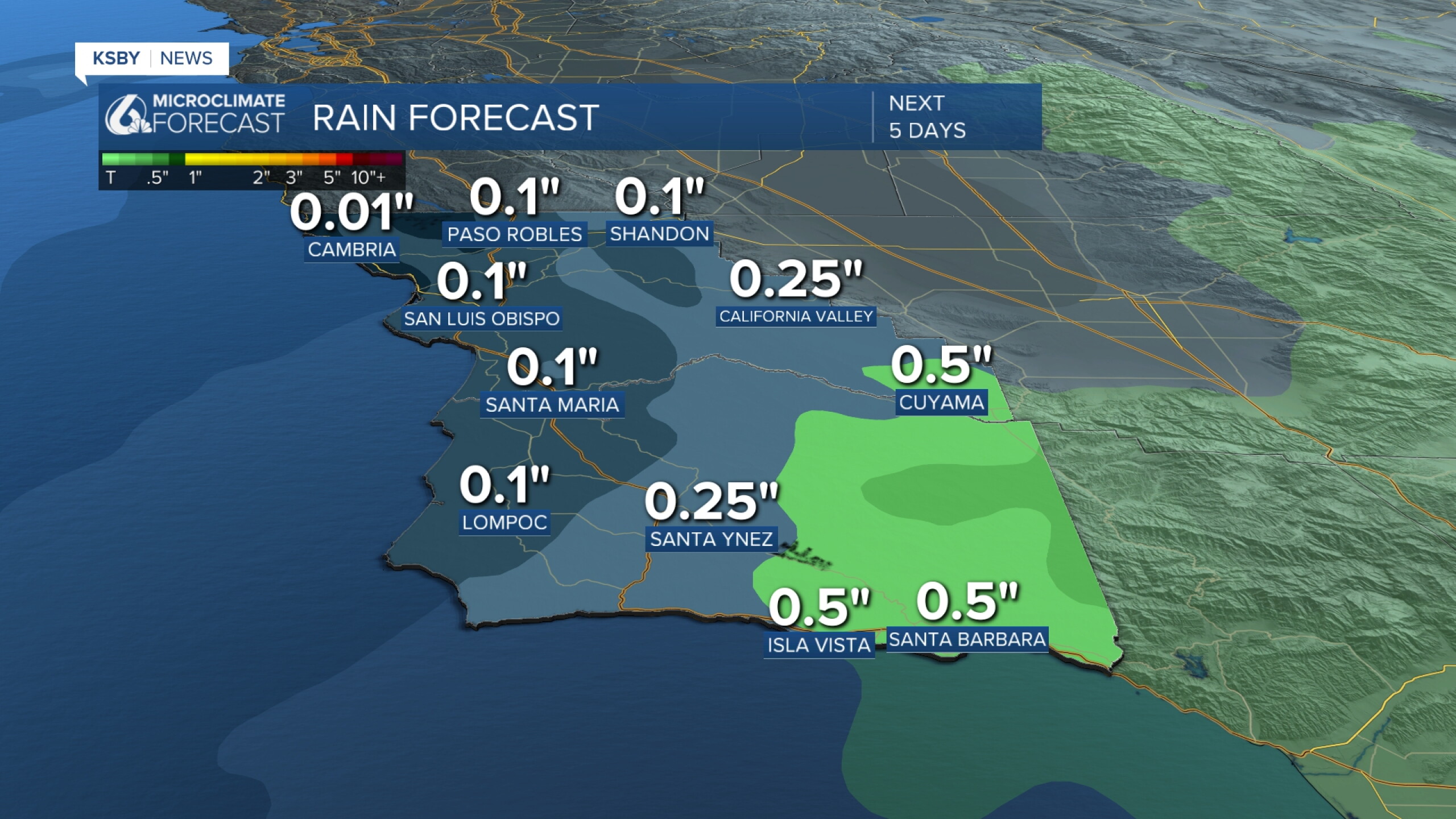 Rain is on the way to the Central Coast, here is what to expect