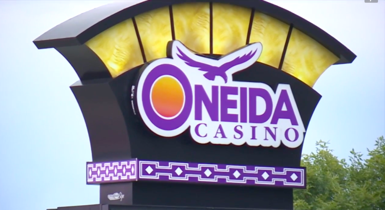 Oneida Casino sign