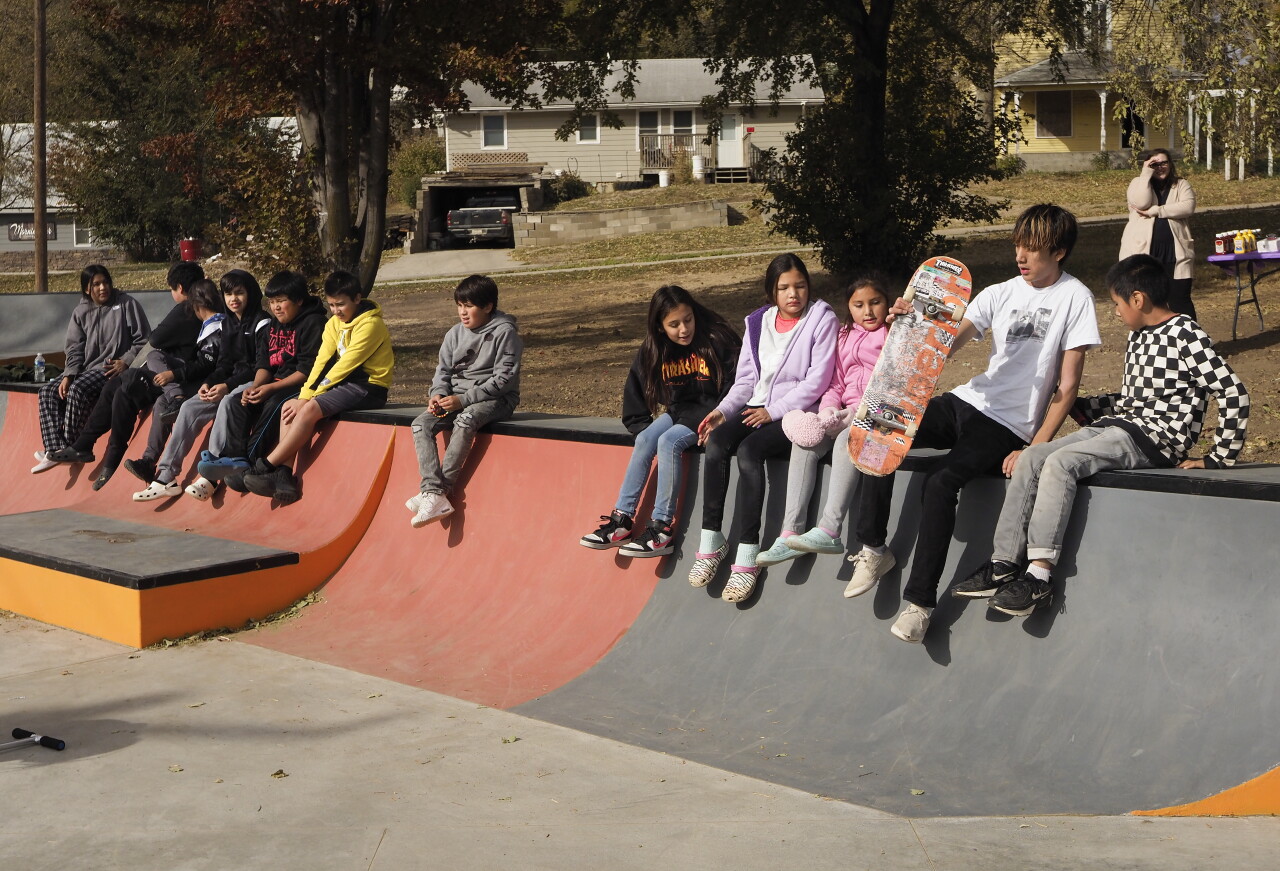 Skate Park dedication in Walt Hill, NE